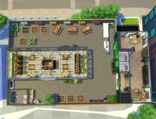 Urban Farming Rooftop Greenhouse Community Lot - no cc