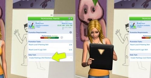 Use Sketchpad for Painter Daily Task Fix by FerrisWheelable at Mod The Sims