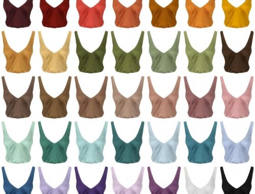 V-neck light top at LazyEyelids