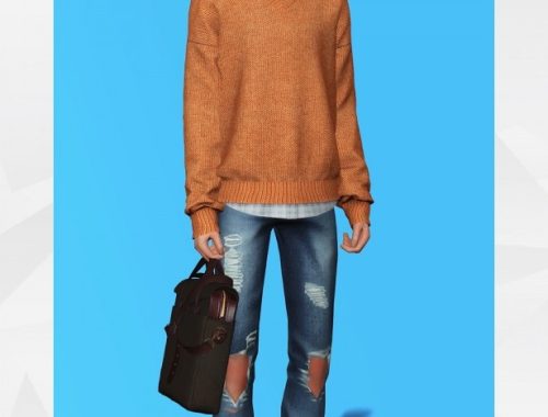 V-Neck Sweater & Shirt at Gorilla