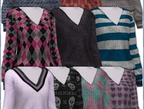 V-neck sweaters at Jenni Sims