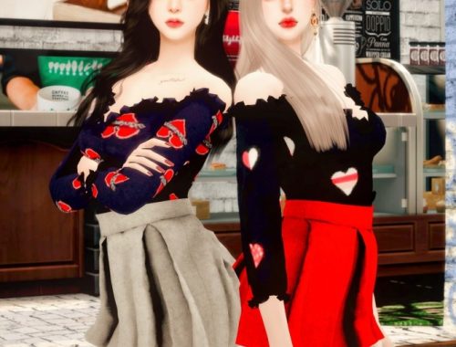 Valentine’s Day two-piece outfit at RIMINGs