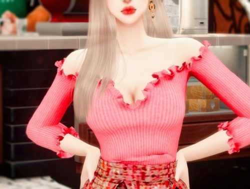 Valentine’s Day two-piece outfit at RIMINGs
