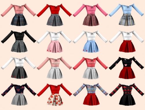 Valentine’s Day two-piece outfit at RIMINGs