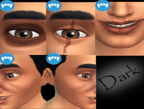 Vampire Face Detail Enabled For Human And Alien