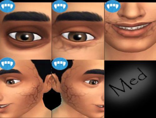 Vampire Face Detail Enabled For Human And Alien