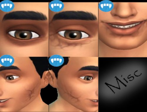 Vampire Face Detail Enabled For Human And Alien