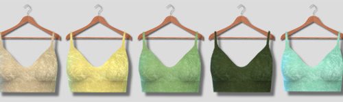 Velvet Bralettes at Descargas Sims