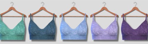 Velvet Bralettes at Descargas Sims