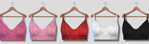 Velvet Bralettes at Descargas Sims
