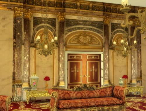 Versailles Battle Room Wall set at Anna Quinn Stories