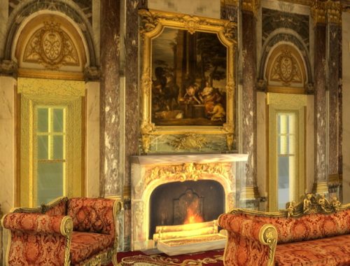 Versailles Battle Room Wall set at Anna Quinn Stories