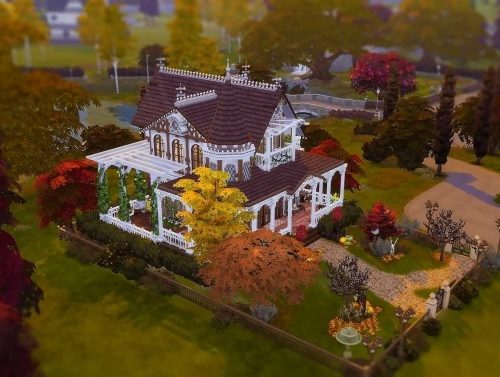 Victorian Autumn House by Ruby Red at Ruby’s Home Design