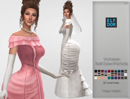 Victorian Ball Gown Patricia at Elfdor Sims