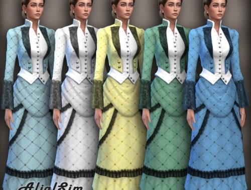 Victorian dress GF2 at Alial Sim