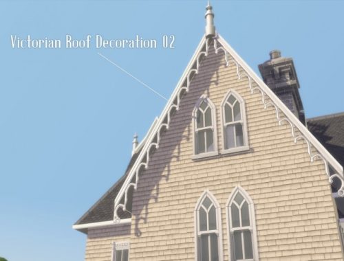 Victorian House Exterior Set at Happy Life Sims