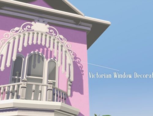 Victorian House Exterior Set at Happy Life Sims