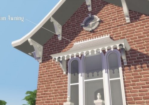 Victorian House Exterior Set at Happy Life Sims