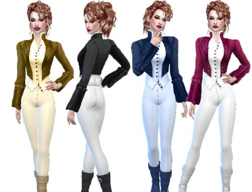 Victorian top with pants (Get famous)