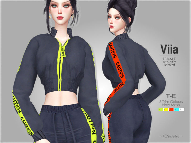VIIA - Athletic Jacket and Track Pants - The Sims 4 Catalog
