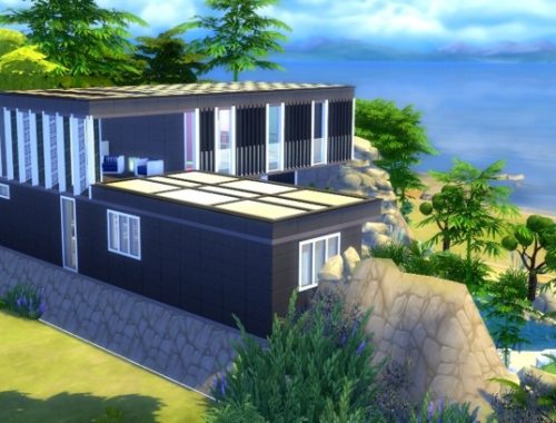 Villa Rock NO CC by valbreizh at Mod The Sims