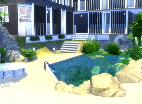 Villa Rock NO CC by valbreizh at Mod The Sims