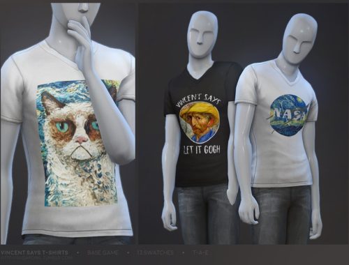 Vincent Says t-shirts