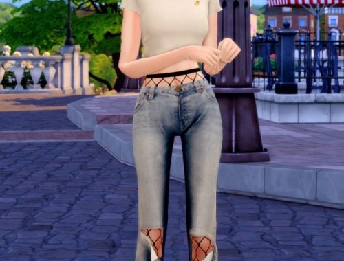 Vintage denim pants at RIMINGs