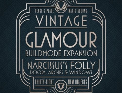 Vintage Glamour Buildmode Addons Part One: Narcissus’s Folly Doors, Arches and Windows at Simsational Designs
