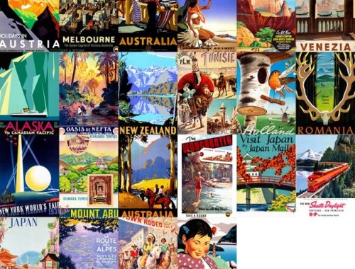 Vintage travel art at Midnightskysims