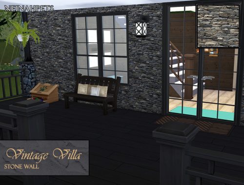 Vintage Villa Stone Wall