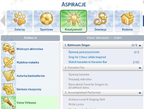 Voice Virtuoso Aspiration by IlkaVelle at Mod The Sims