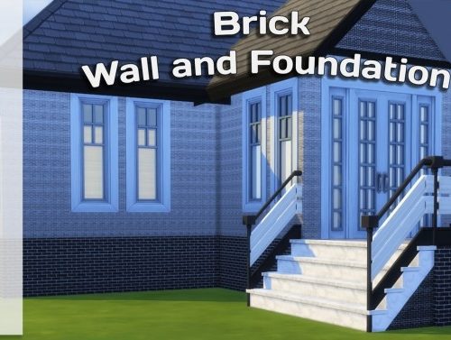 Wall and Floor Tiles + Brick Wall and Foundation at Simming With Mary