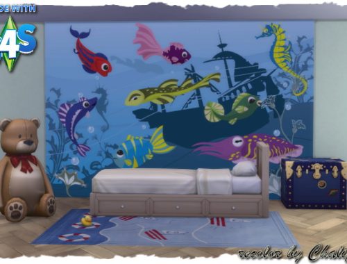 Wall Decalls for kids by Chalipo at All 4 Sims