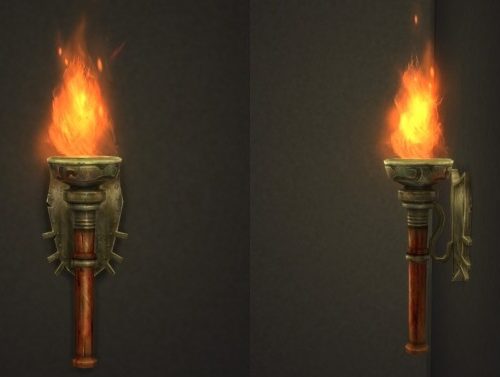 Wall Torch from TSM by TheJim07 at Mod The Sims