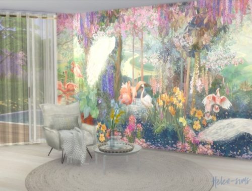 Wallpaper Affresco Botany / Forest 01 at Helen Sims