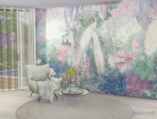 Wallpaper Affresco Botany / Forest 01 at Helen Sims