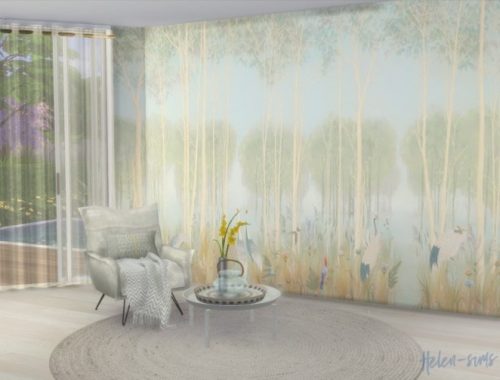 Wallpaper Affresco Botany / Forest 01 at Helen Sims
