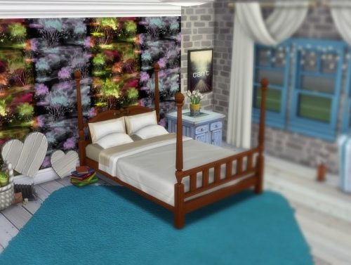Wallpaper Colorful Forest at Annett’s Sims 4 Welt