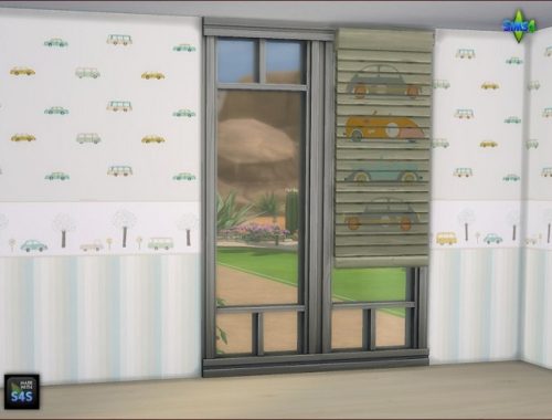 Wallpapers and blinds for kids room by Mabra at Arte Della Vita