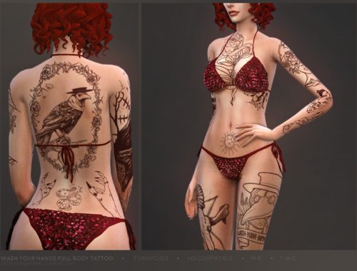 Wash Your Hands | Full body tattoo