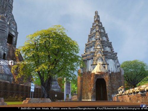 Wat Chaiwatthanaram temple at BangkokSims