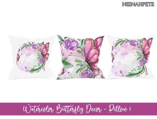 Watercolor Butterfly Decor Collection {Mesh Required}