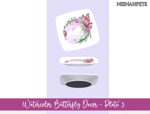 Watercolor Butterfly Decor Collection {Mesh Required}