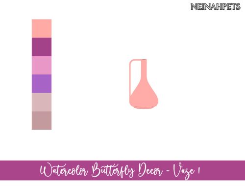 Watercolor Butterfly Decor Collection {Mesh Required}