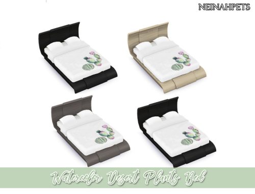 Watercolor Desert Plants - Bedroom REQUIRES MESH