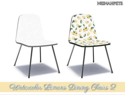 Watercolor Lemons Dining-REQUIRES MESH