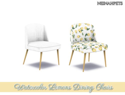 Watercolor Lemons Dining-REQUIRES MESH