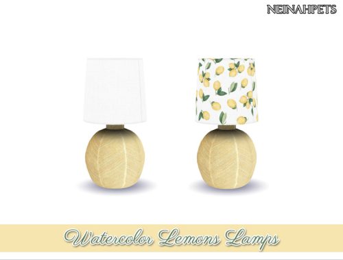 Watercolor Lemons Dining-REQUIRES MESH