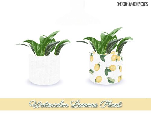 Watercolor Lemons Dining-REQUIRES MESH